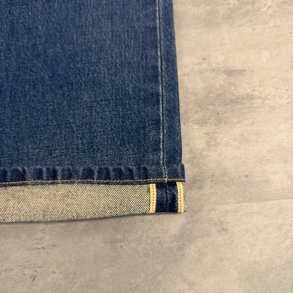 Levi's Jeans 32x30 501 90s Blue Selvedge Denim Straight Leg Dark Wash Big E $138